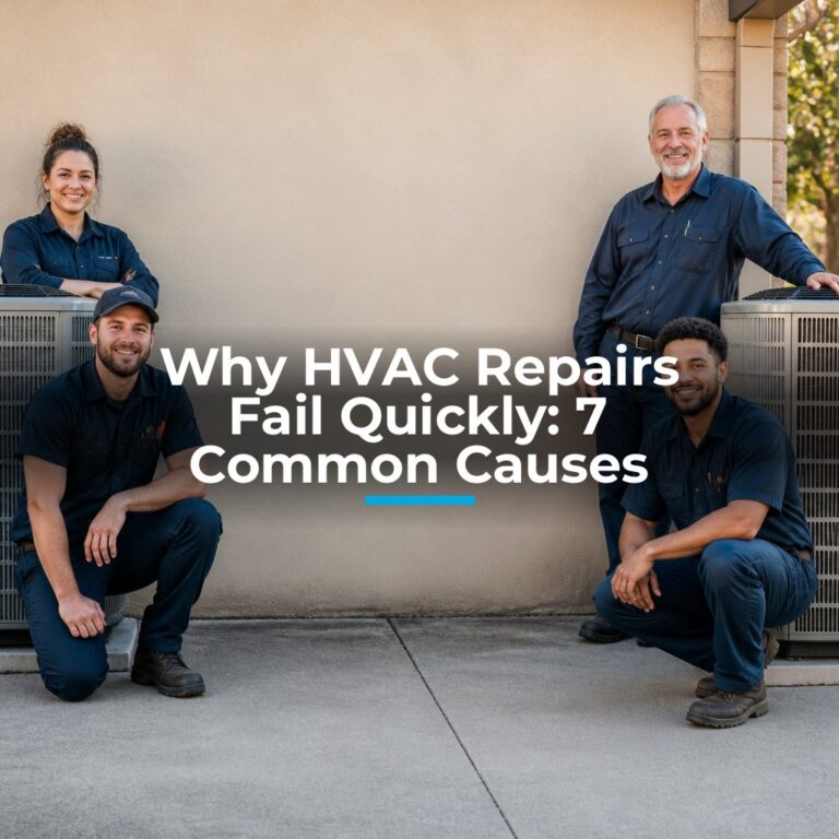 Why HVAC Repairs Fail Quickly: 7 Common Causes